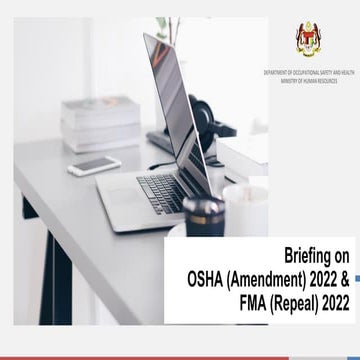 OSHA 2022 and FMA 2022 Ammendments New Briefings