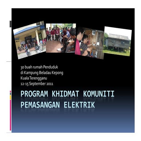 Slide Program Khidmat Komuniti Pemasangan Elektrik