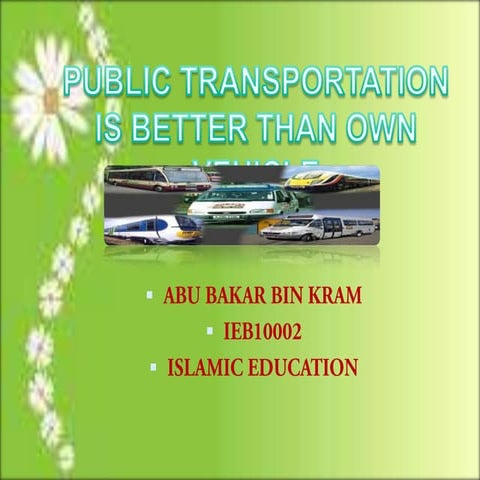 Slide public transport