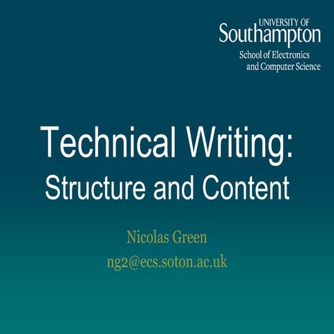 Components of technical report writing | PPTX