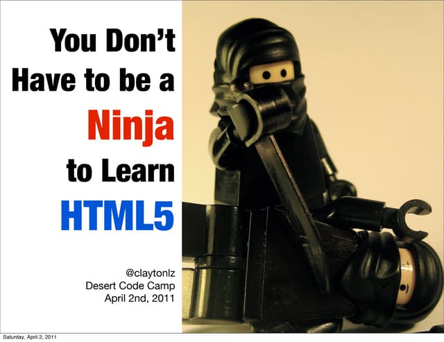 You Don't Have to be a Ninja to Lea...