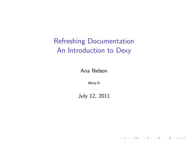 Refresh Austin - Intro to Dexy