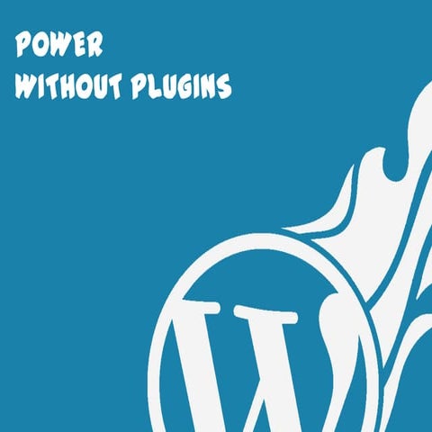 Power Without Plugins - WordCamp Miami 2012
