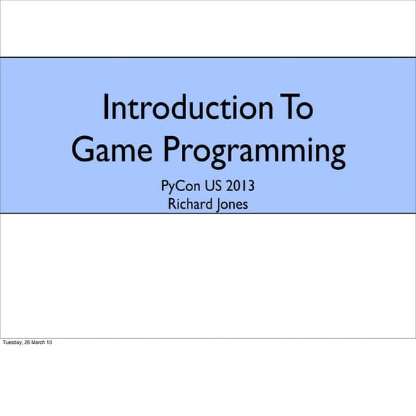Introduction to Game Programming | PDF | Roleplaying Games | Games and ...