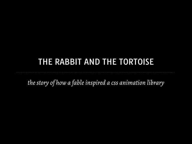 the rabbit and the tortoise