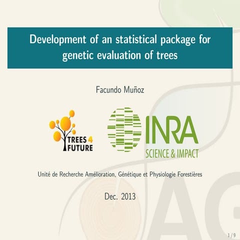 Development of an statistical package for genetic evaluation of trees