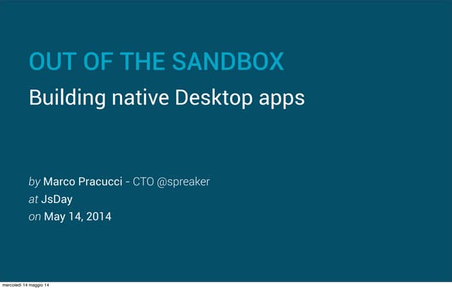 Building native desktop applications with node-webkit