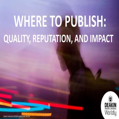 Publishing Your Research 