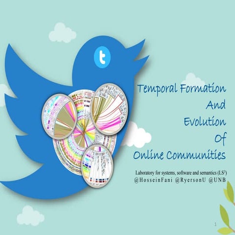 WSDM16: Temporal Formation and Evolution of Online Communities