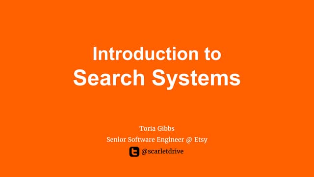 Introduction to Search Systems - ScaleConf Colombia 2017
