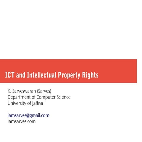 IP and ICT - Intro