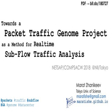 Towards a Packet Traffic Genome Project as a Method for Realtime Sub ...