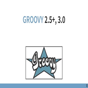 Groovy 2.5 and 3.0 (Spanish)