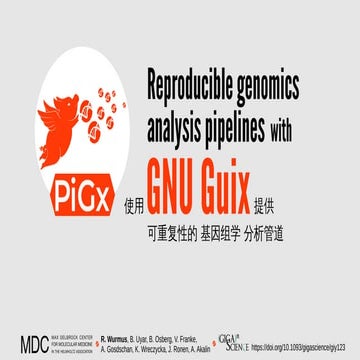 Ricardo Wurmus: Reproducible genomics analysis pipelines with GNU Guix