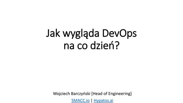 DevOps - what I have learnt so far 
