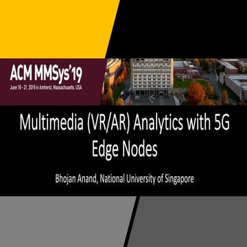 Multimedia Analytics with 5G Edge Nodes