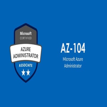 az-104 Microsoft Azure Administrator Associate