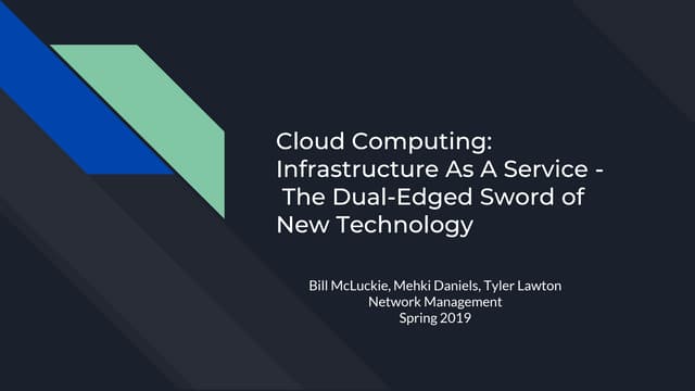 Slides for CC & IAAS
