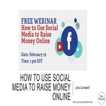 How to Use Social Media to Raise Money Online