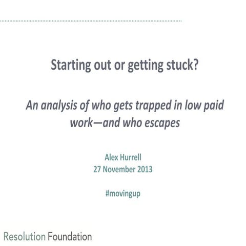 Starting out or getting stuck? Alex Hurrell