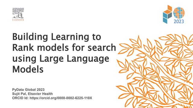 Building Learning to Rank (LTR) search reranking models using Large Language ...