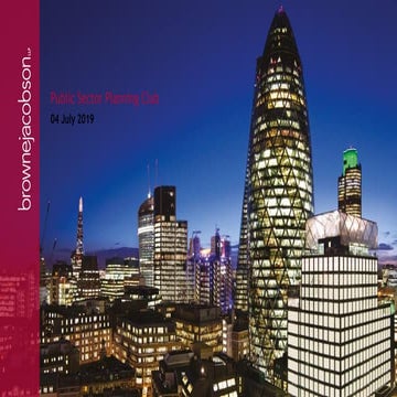 Public Sector Planning Club - 4 July 2019