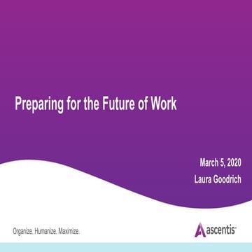 HR Webinar: Preparing for the Future of Work