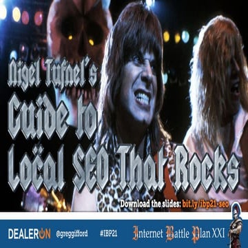 Nigel Tufnel's Guide to Local SEO That Rocks