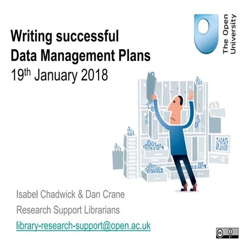 Writing successful data management plans