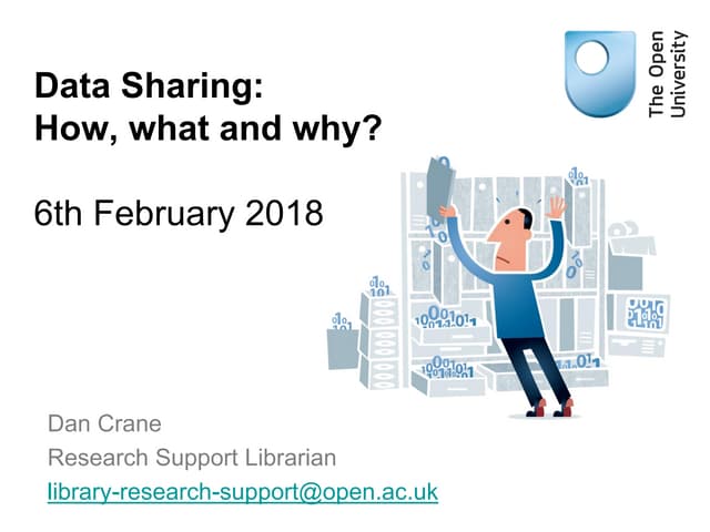 OU Library Research Support webinar: Data sharing