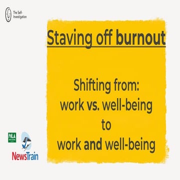 Staving off burnout - Kim Brice - Illinois NewsTrain 4.01.22