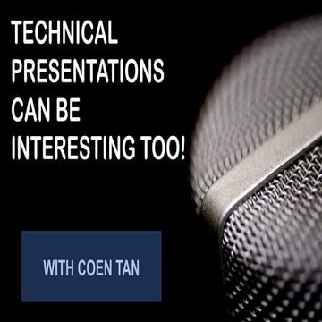 Technical Presentations Can Be Interesting Too