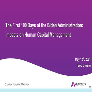 HR Webinar: The First 100 Days: Changes Employers Should be Aware of