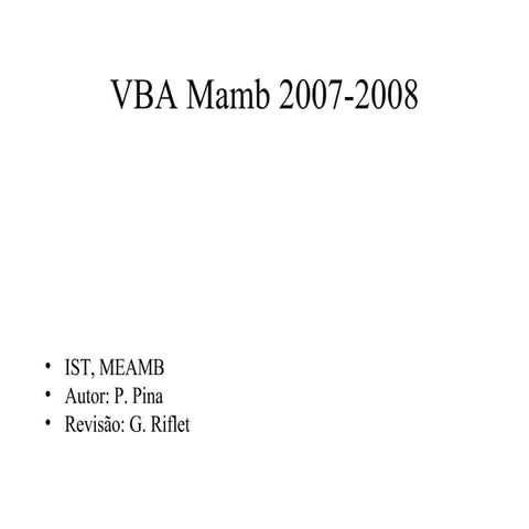 Slides Vba Mamb