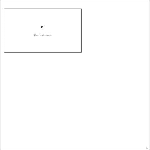 BusinessIntelligence Introduction