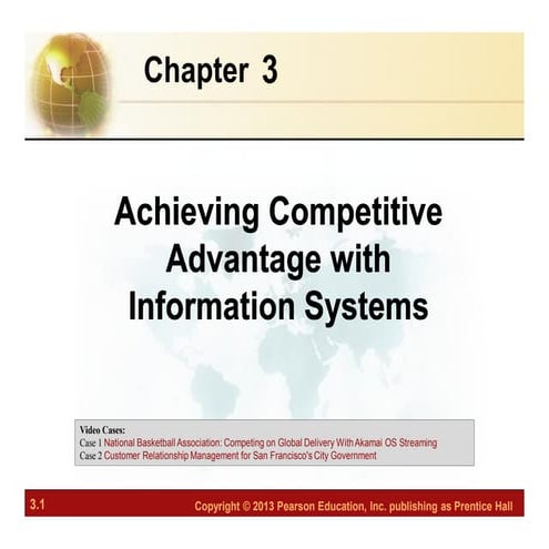 Achieving competetive Advantage with Information System