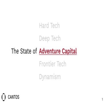 The State of Adventure Capital - Grant Gregory | Cantos