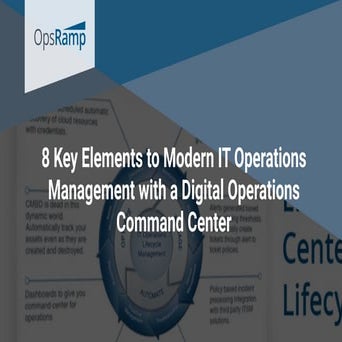 8 Key Elements to Modern IT Operations Management with a Digital Operations C...