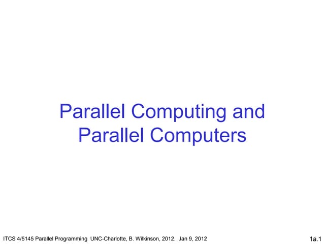 Parallel programming