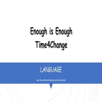 Life Planning & Language