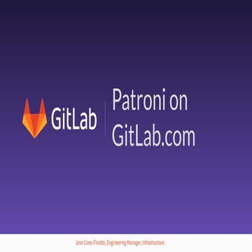 PGConf.ASIA 2019 Bali - Patroni on GitLab.com - Jose Cores Finnoto