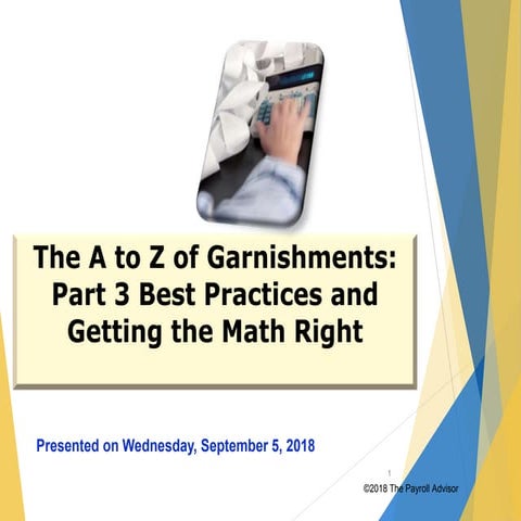 Payroll Webinar: The A to Z of Payroll Garnishments Part 3