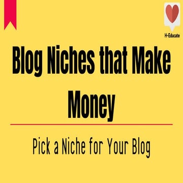 Blog niches that make money