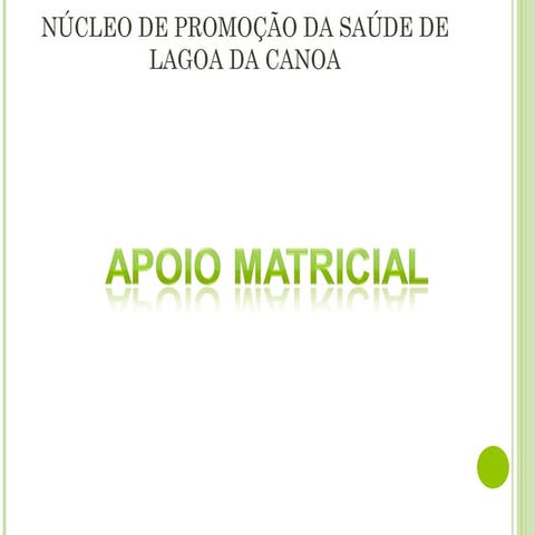 Slides apoio matricial