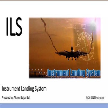 Instrument Landing System (ILS), Ground base radio beam | PDF