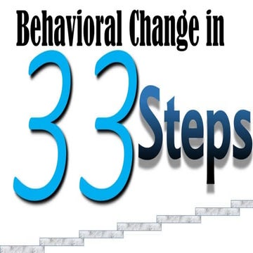 Behavioral Change In 33 Steps | PDF