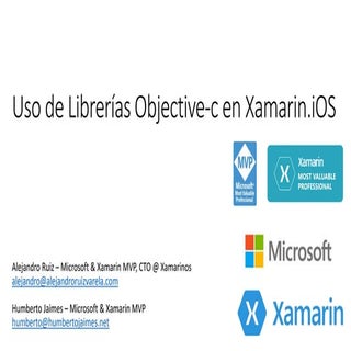 Uso de Librerías Objective-c en Xam...