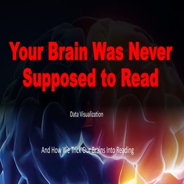 Your Brain Was Never Supposed to Read - it might not seem obvious - but our b...