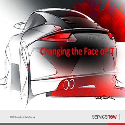 ServiceNow Event 15.11.2012 / Changing the face of IT