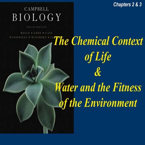 Chapter 02 The Chemical Context of Life